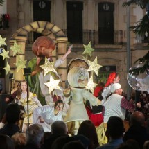 Procession in Almeria's downtown in he night to January 6th (epiphany or the tree Magi) - Angels
